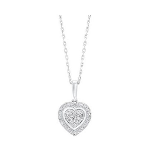 Diamond Pave Heart Pendant