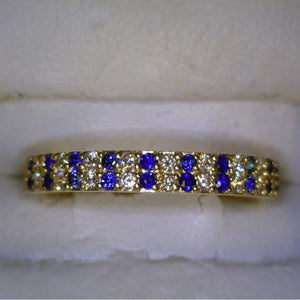 Sapphire and Diamond Band