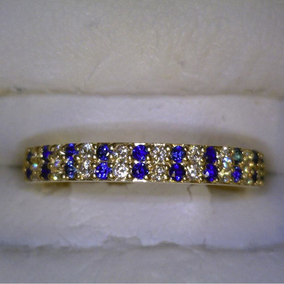Sapphire and Diamond Band