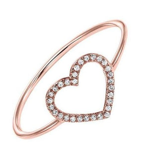 Heart Shaped Diamond Ring