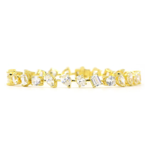 Yellow Gold Crystalline Bracelet